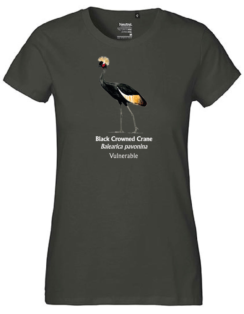Black Crowned Crane T-Shirt