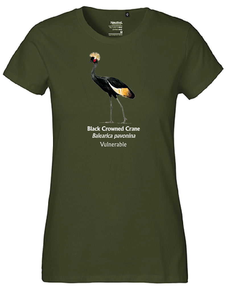 Black Crowned Crane T-Shirt