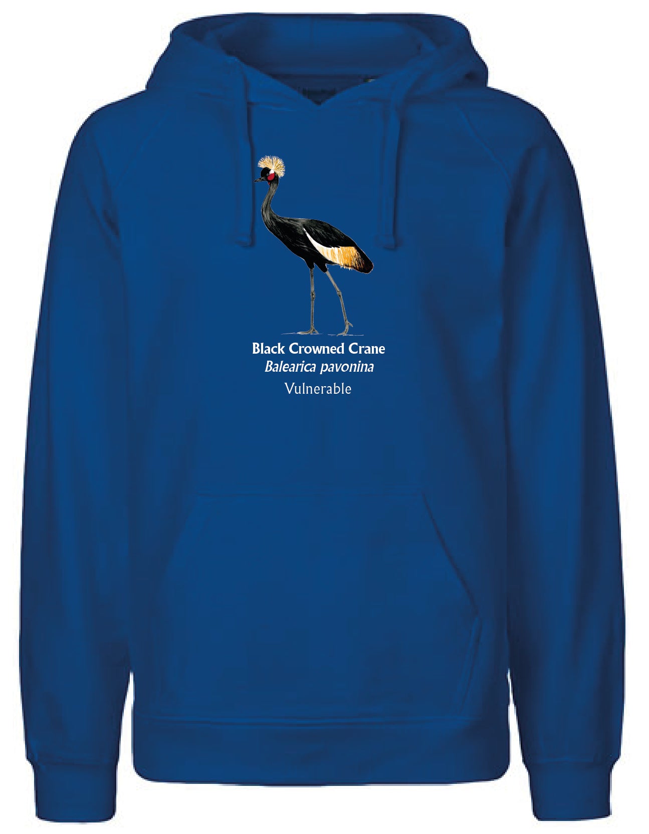 Black Crowned Crane Hoodie