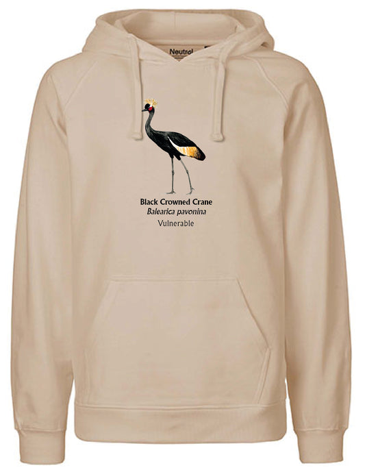 Black Crowned Crane Hoodie