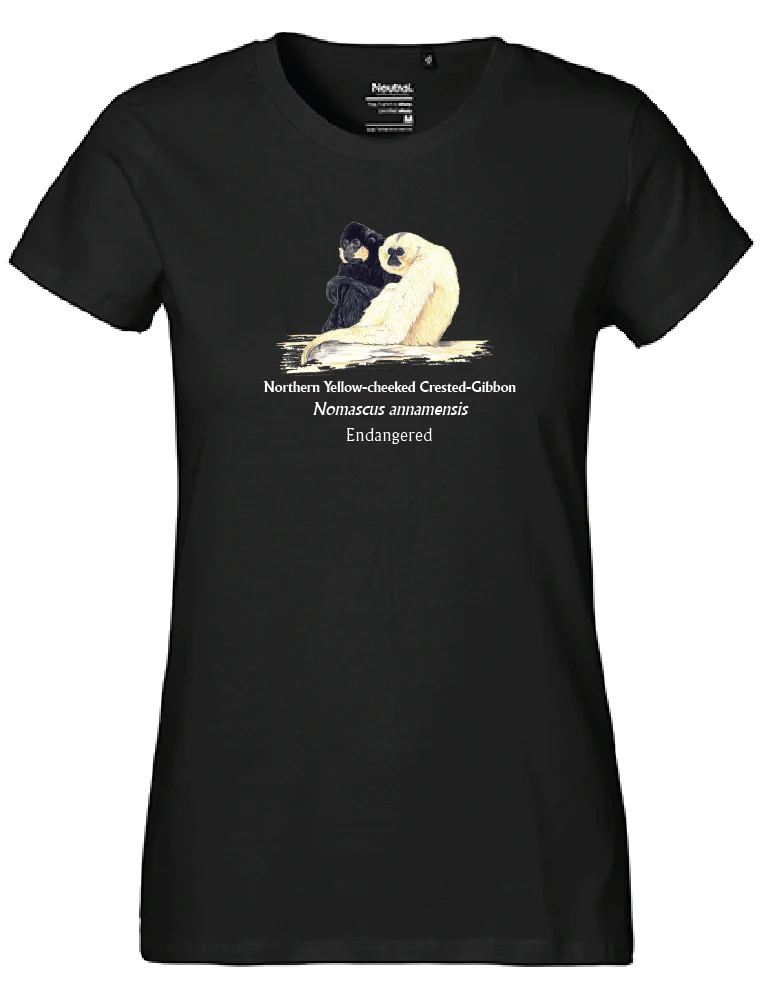 Northern Yellow-cheeked Crested-Gibbon (sitzend) T-Shirt