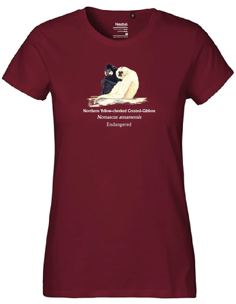 Northern Yellow-cheeked Crested-Gibbon (sitzend) T-Shirt