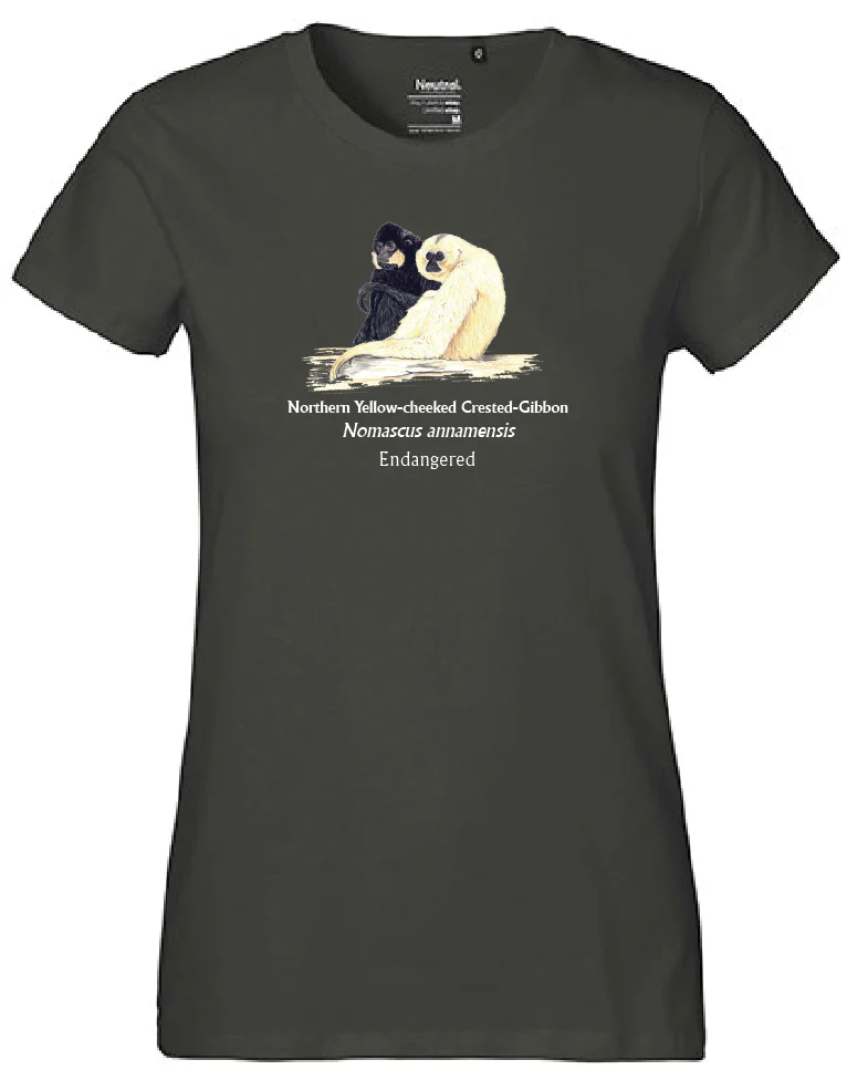 Northern Yellow-cheeked Crested-Gibbon (sitzend) T-Shirt