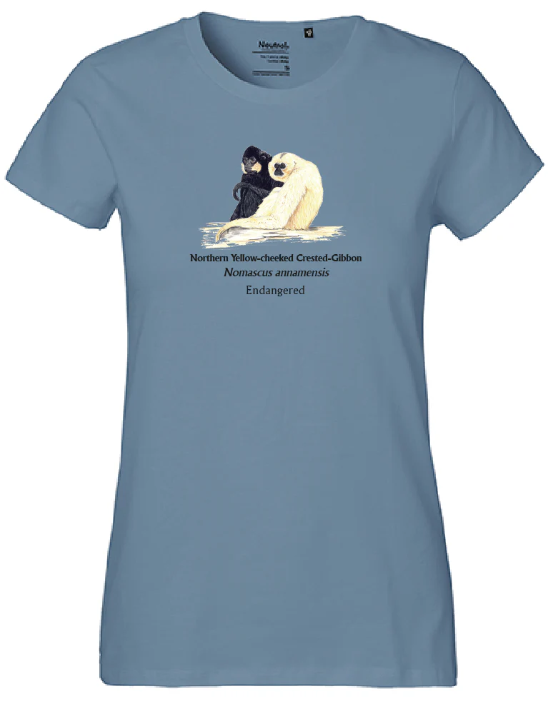 Northern Yellow-cheeked Crested-Gibbon (sitzend) T-Shirt