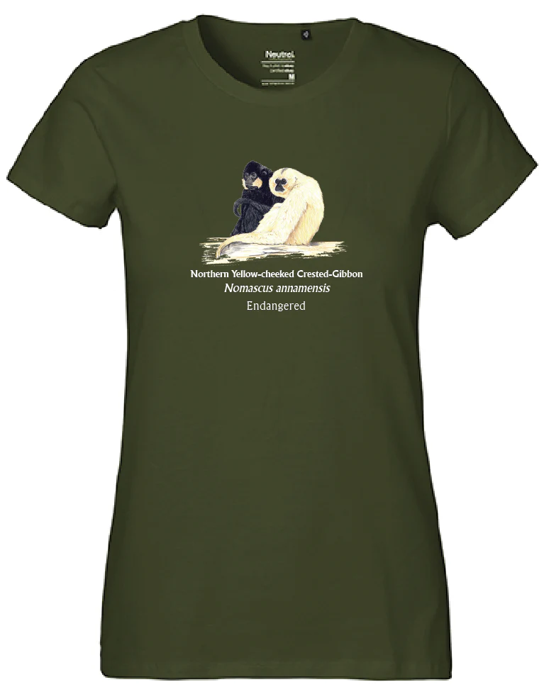 Northern Yellow-cheeked Crested-Gibbon (sitzend) T-Shirt