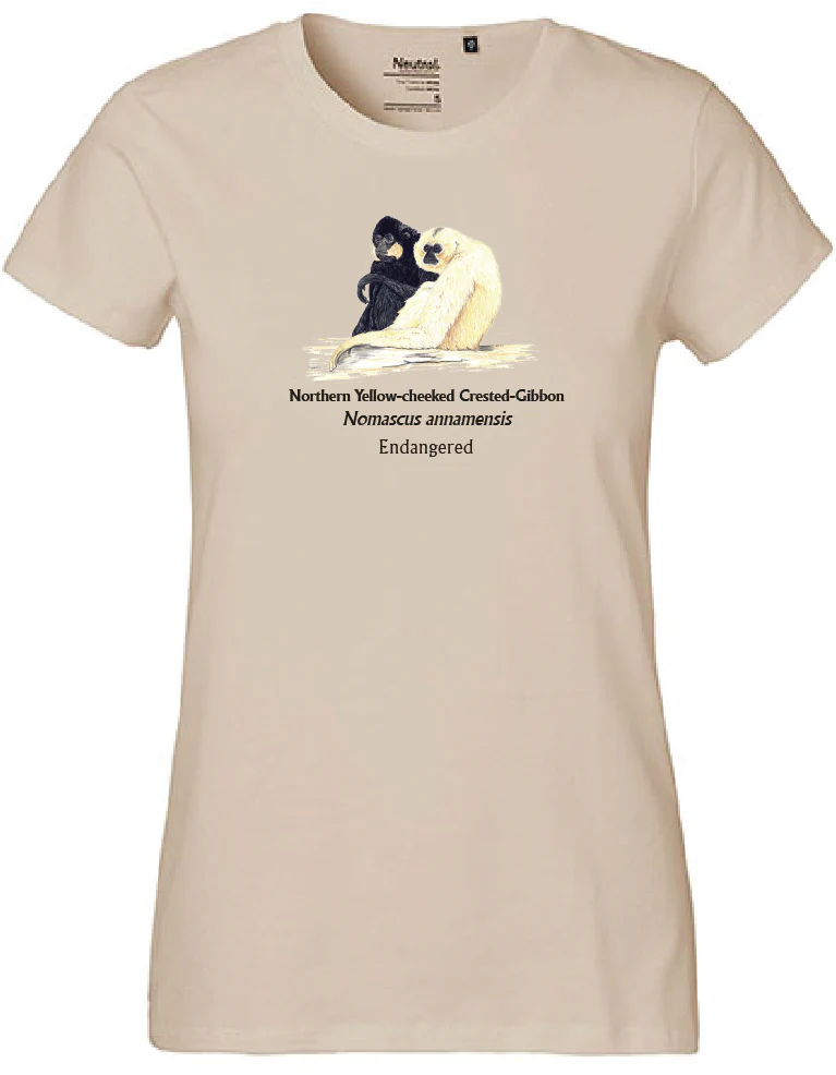 Northern Yellow-cheeked Crested-Gibbon (sitzend) T-Shirt