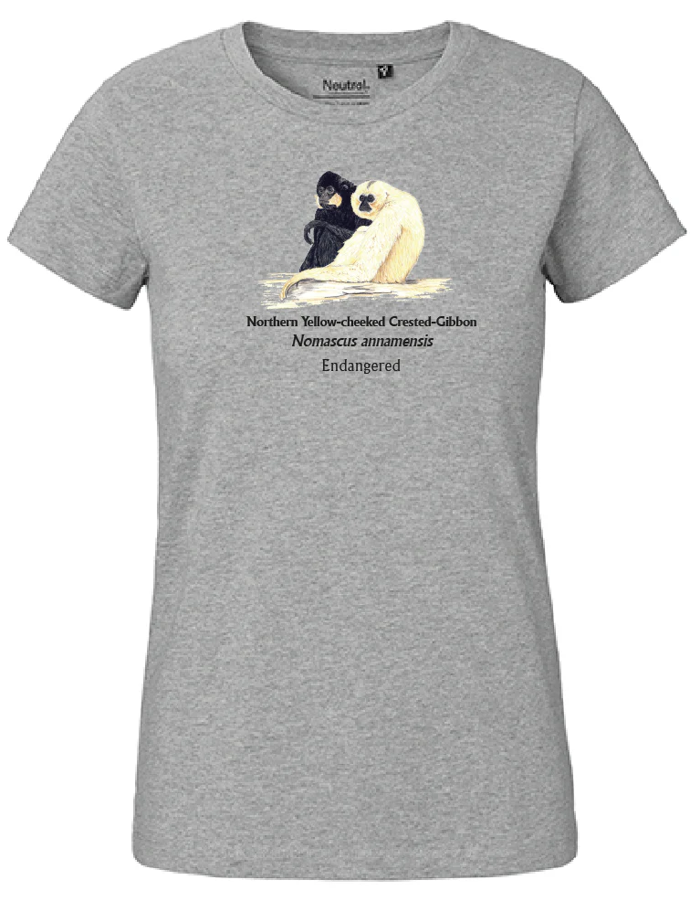 Northern Yellow-cheeked Crested-Gibbon (sitzend) T-Shirt