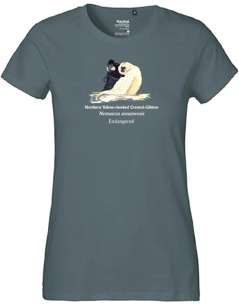 Northern Yellow-cheeked Crested-Gibbon (sitzend) T-Shirt