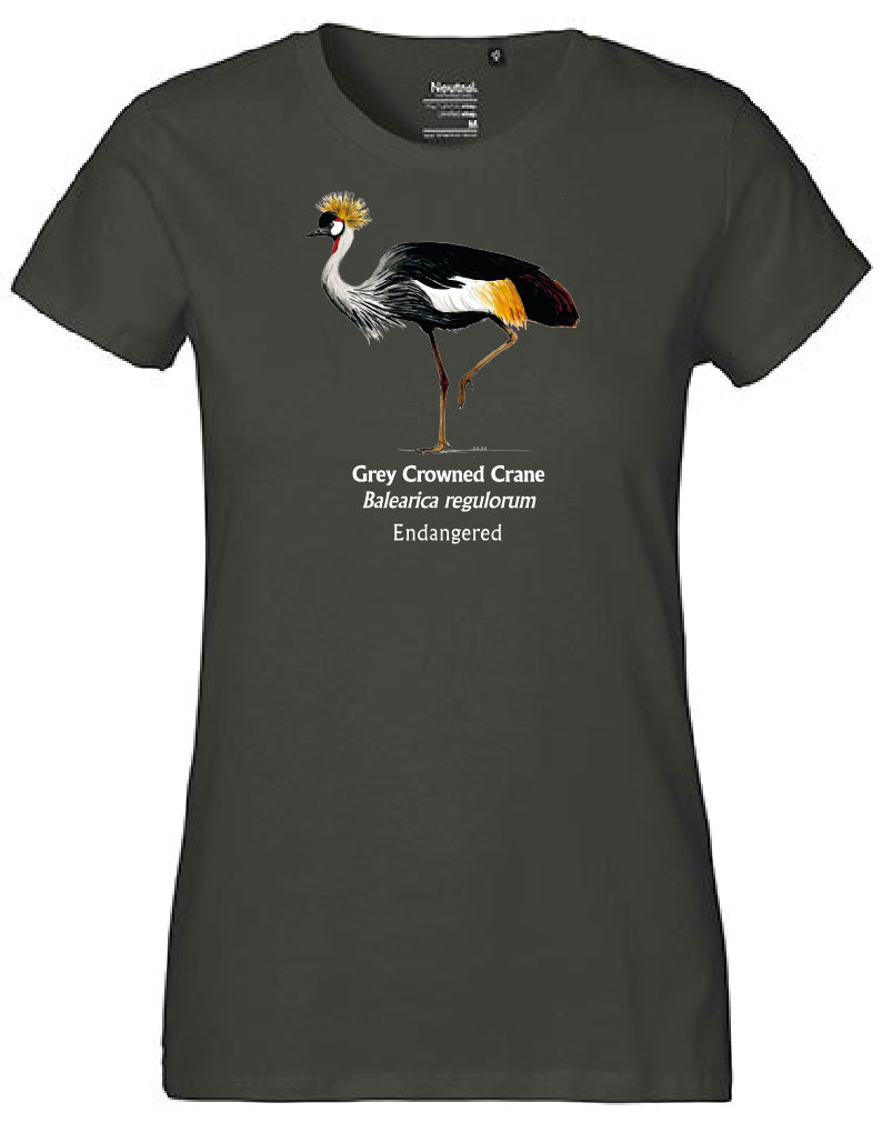 Grey Crowned Crane T-Shirt