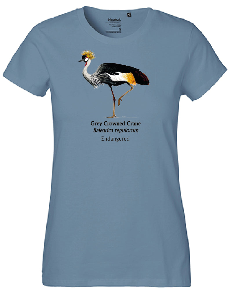 Grey Crowned Crane T-Shirt
