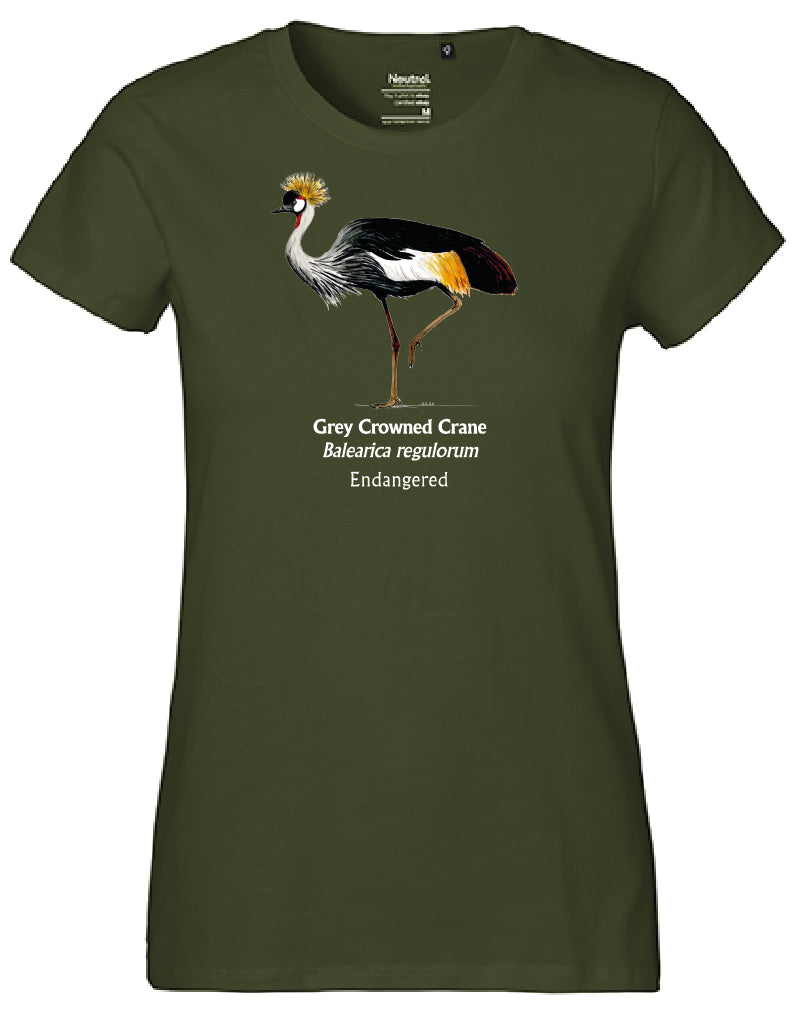 Grey Crowned Crane T-Shirt