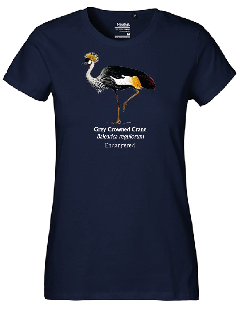 Grey Crowned Crane T-Shirt