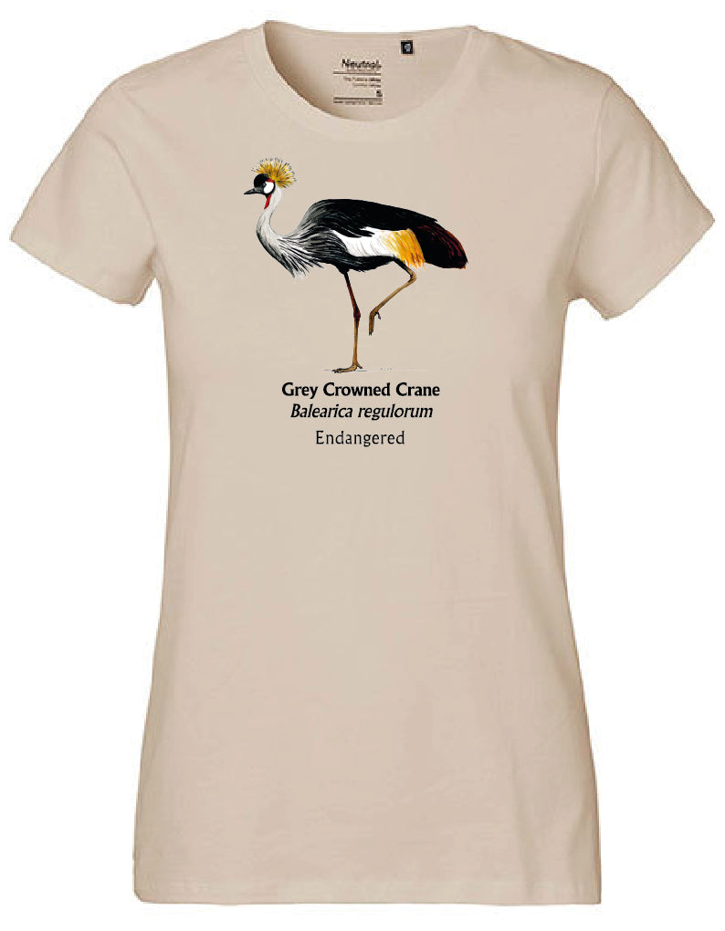Grey Crowned Crane T-Shirt