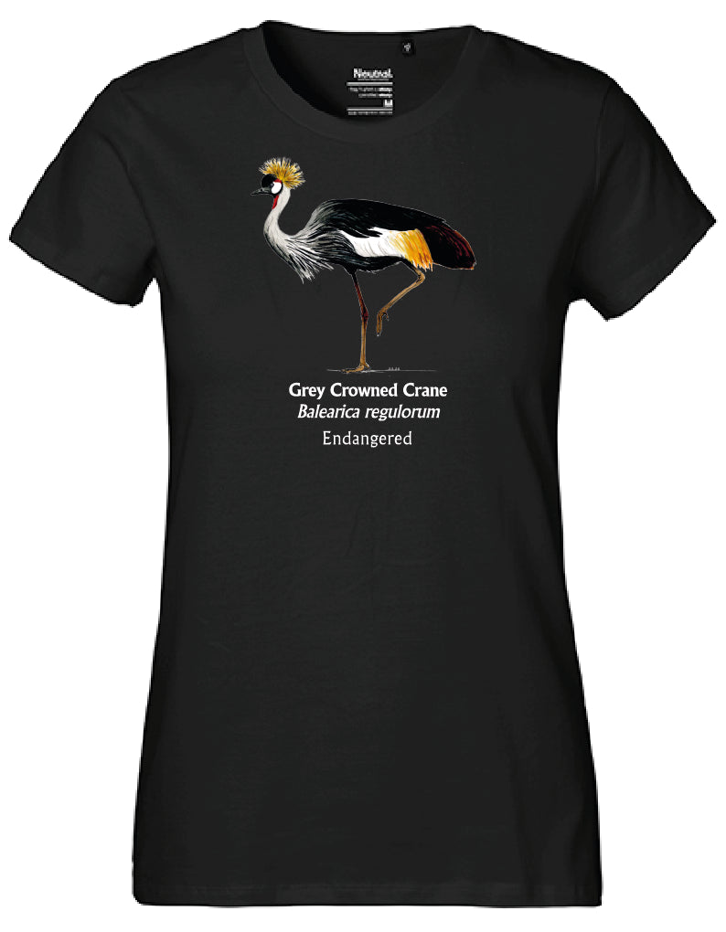 Grey Crowned Crane T-Shirt