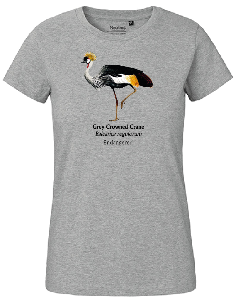 Grey Crowned Crane T-Shirt