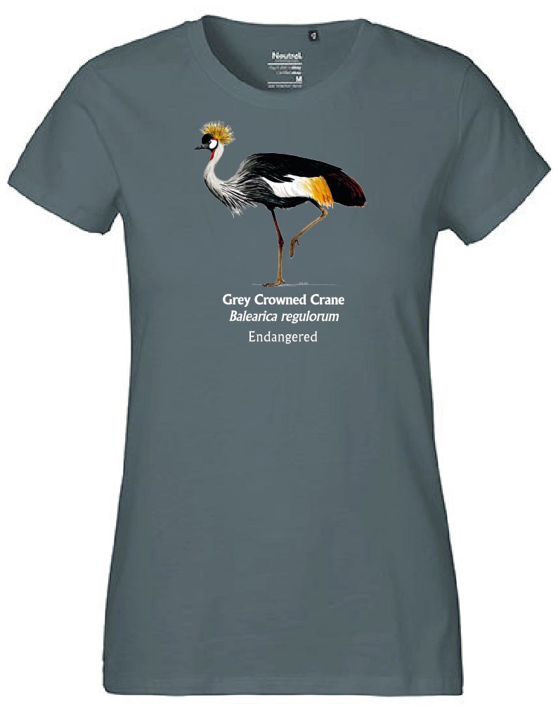 Grey Crowned Crane T-Shirt