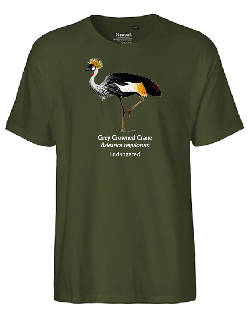 Grey Crowned Crane T-Shirt