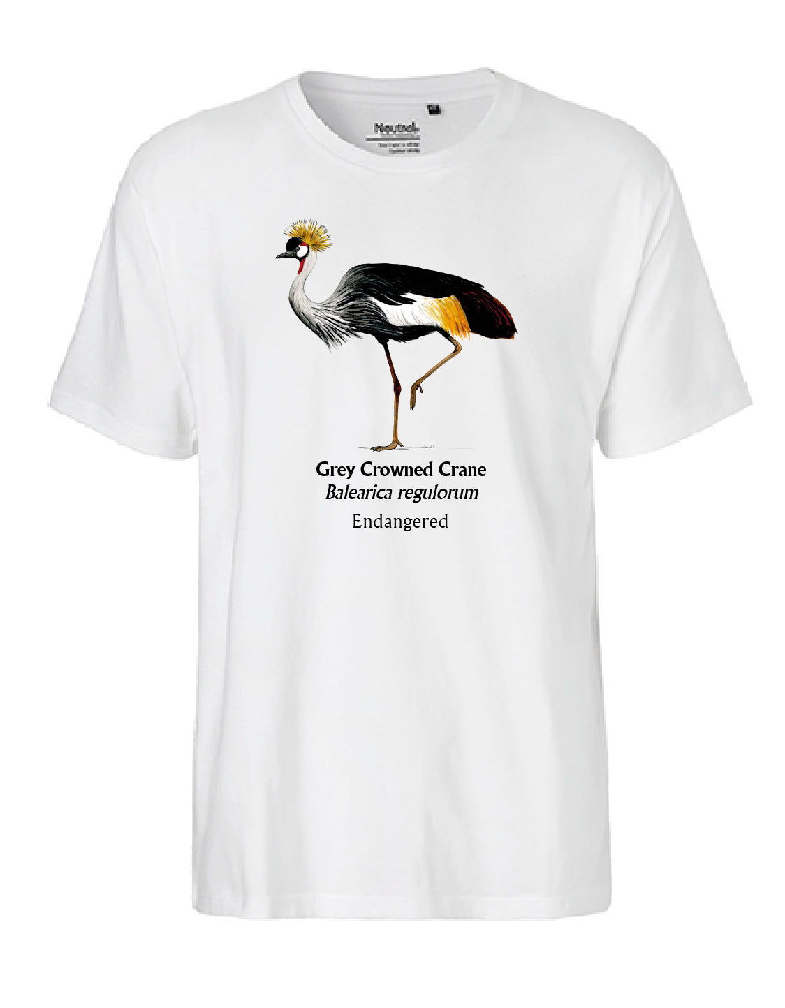 Grey Crowned Crane T-Shirt