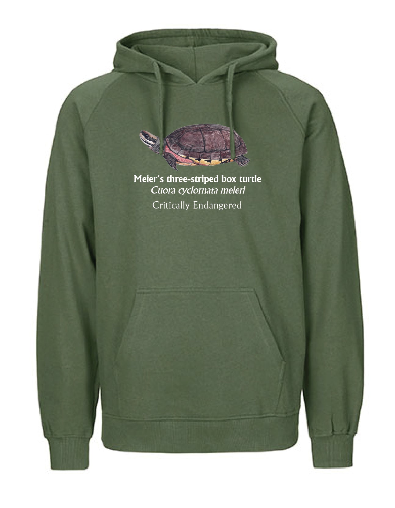Meier's three-striped box turtle Hoodie
