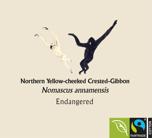 Northern Yellow-cheeked Crested-Gibbon (schwingend) Hoodie
