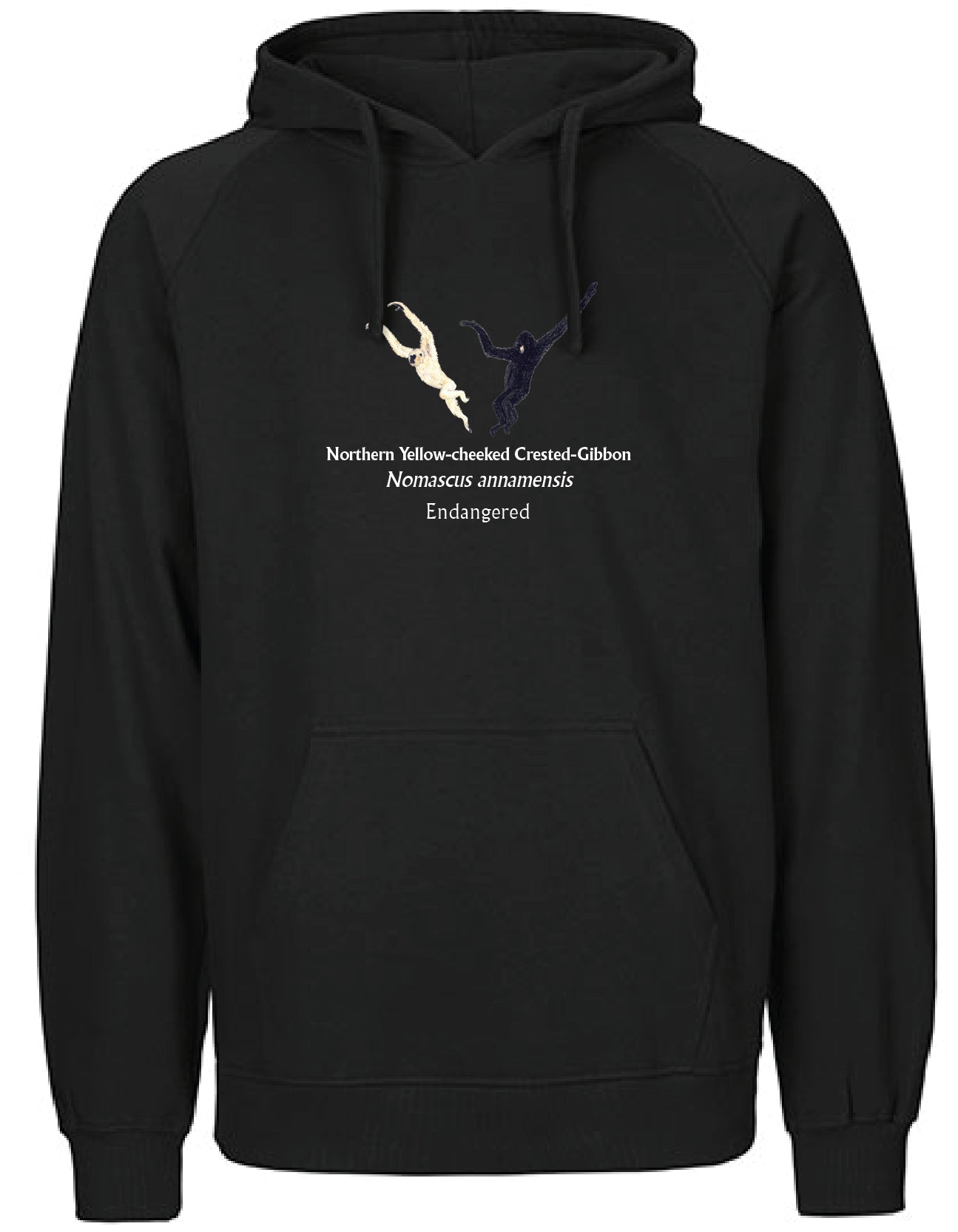 Northern Yellow-cheeked Crested-Gibbon (schwingend) Hoodie