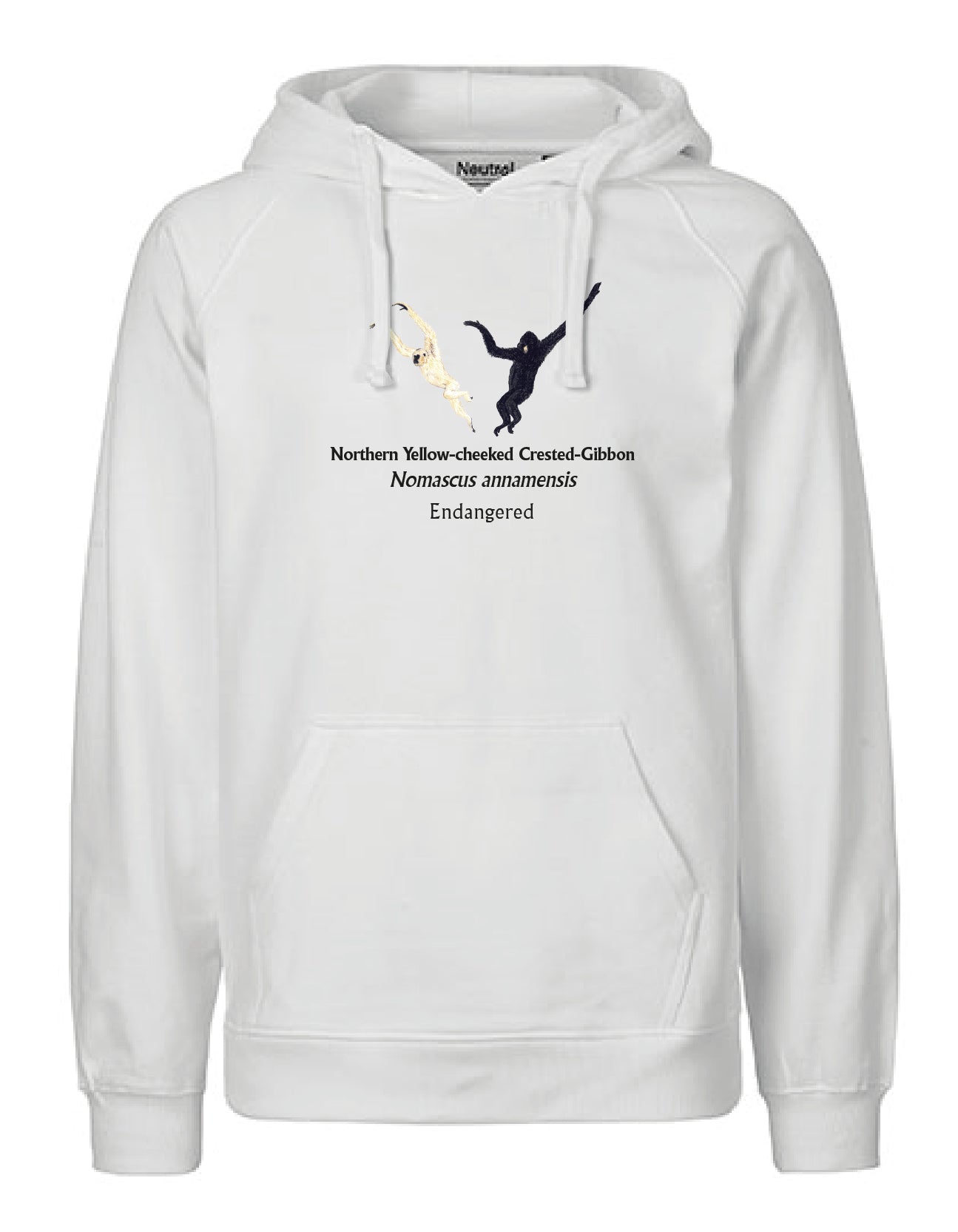 Northern Yellow-cheeked Crested-Gibbon (schwingend) Hoodie
