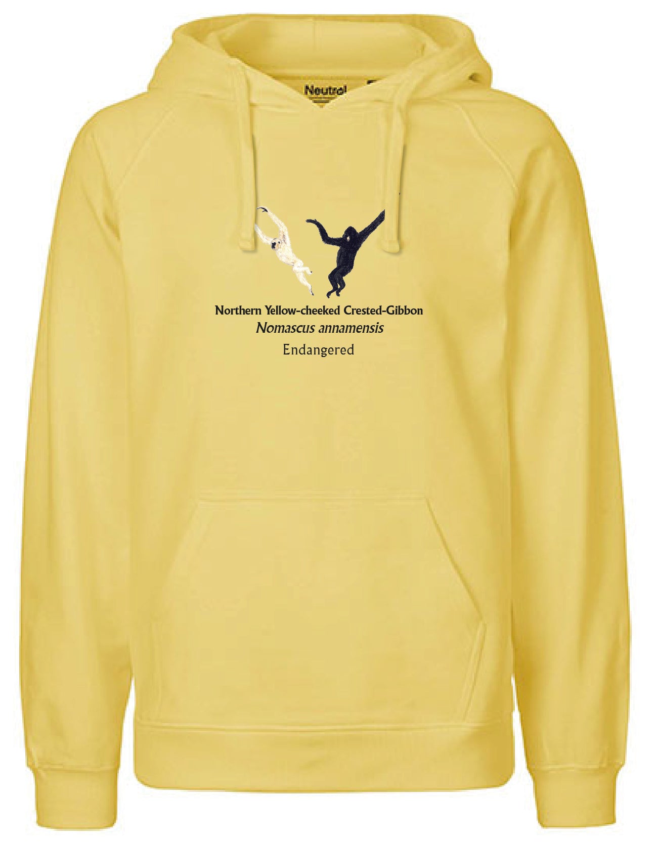 Northern Yellow-cheeked Crested-Gibbon (schwingend) Hoodie