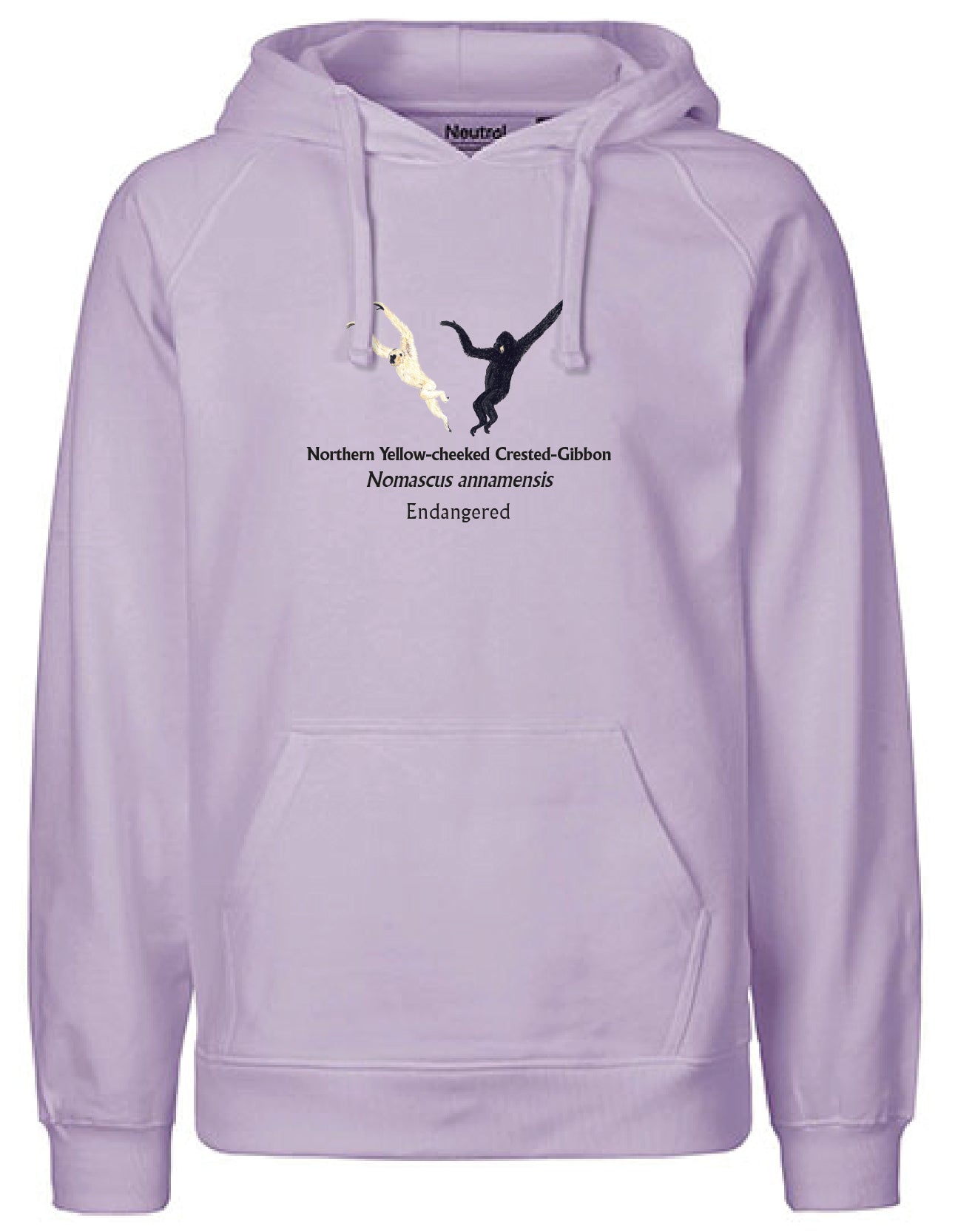 Northern Yellow-cheeked Crested-Gibbon (schwingend) Hoodie