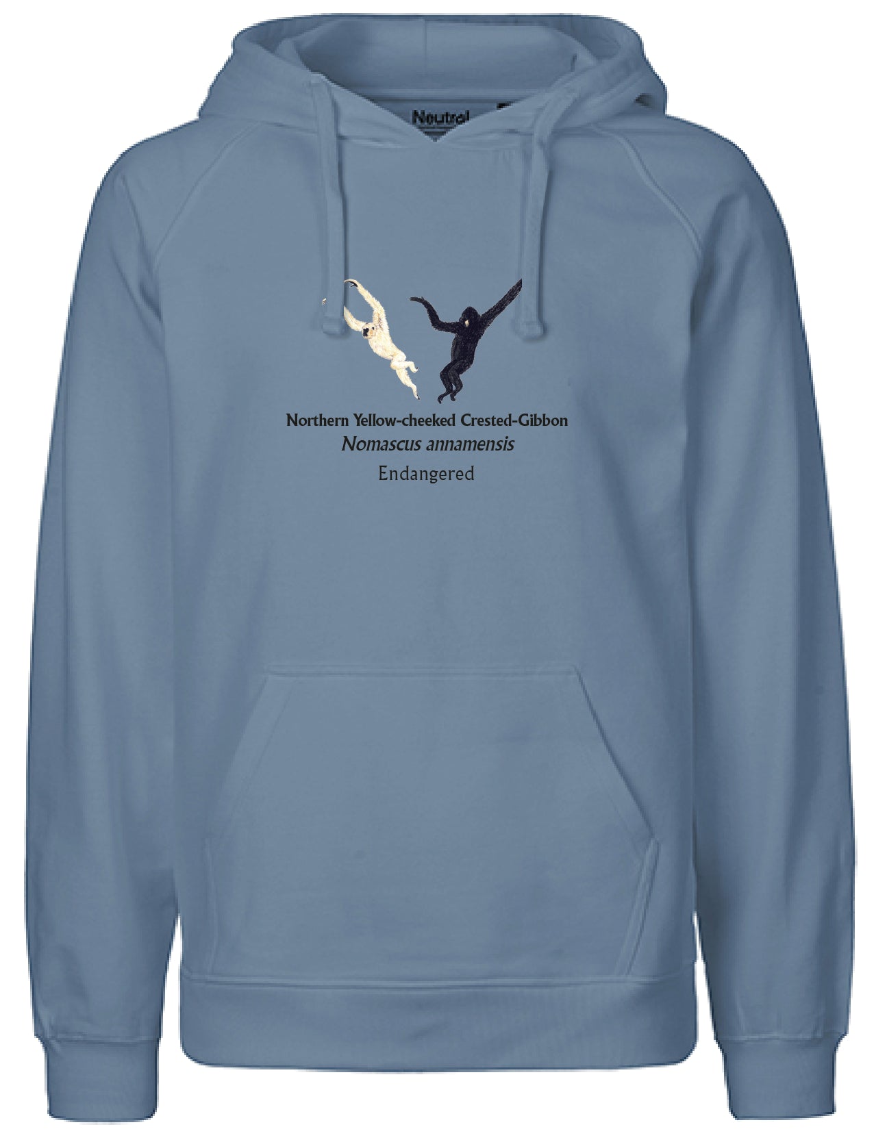 Northern Yellow-cheeked Crested-Gibbon (schwingend) Hoodie