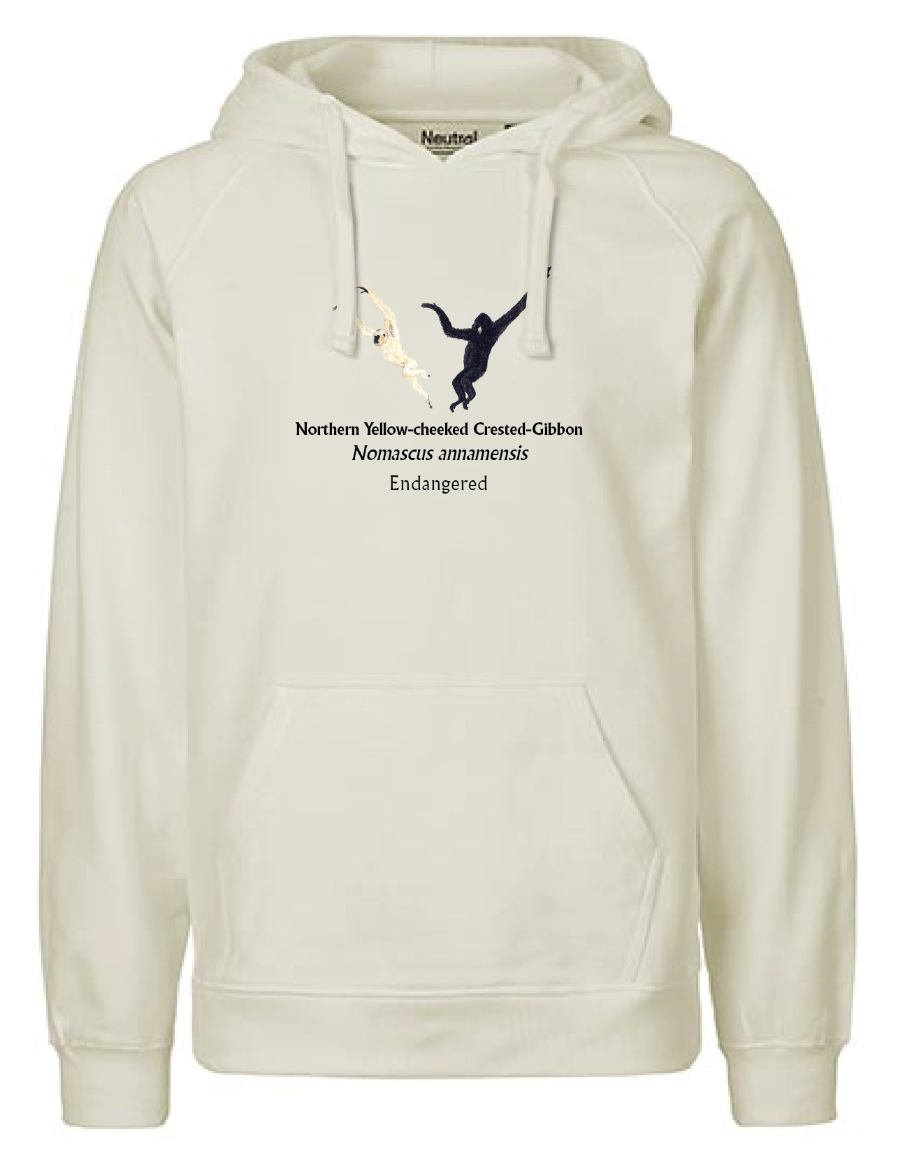 Northern Yellow-cheeked Crested-Gibbon (schwingend) Hoodie