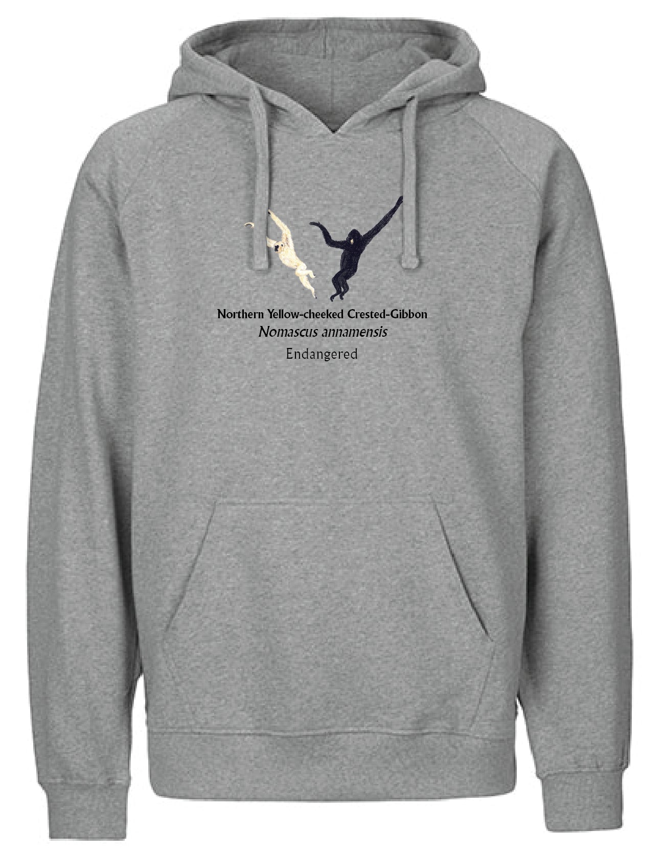 Northern Yellow-cheeked Crested-Gibbon (schwingend) Hoodie