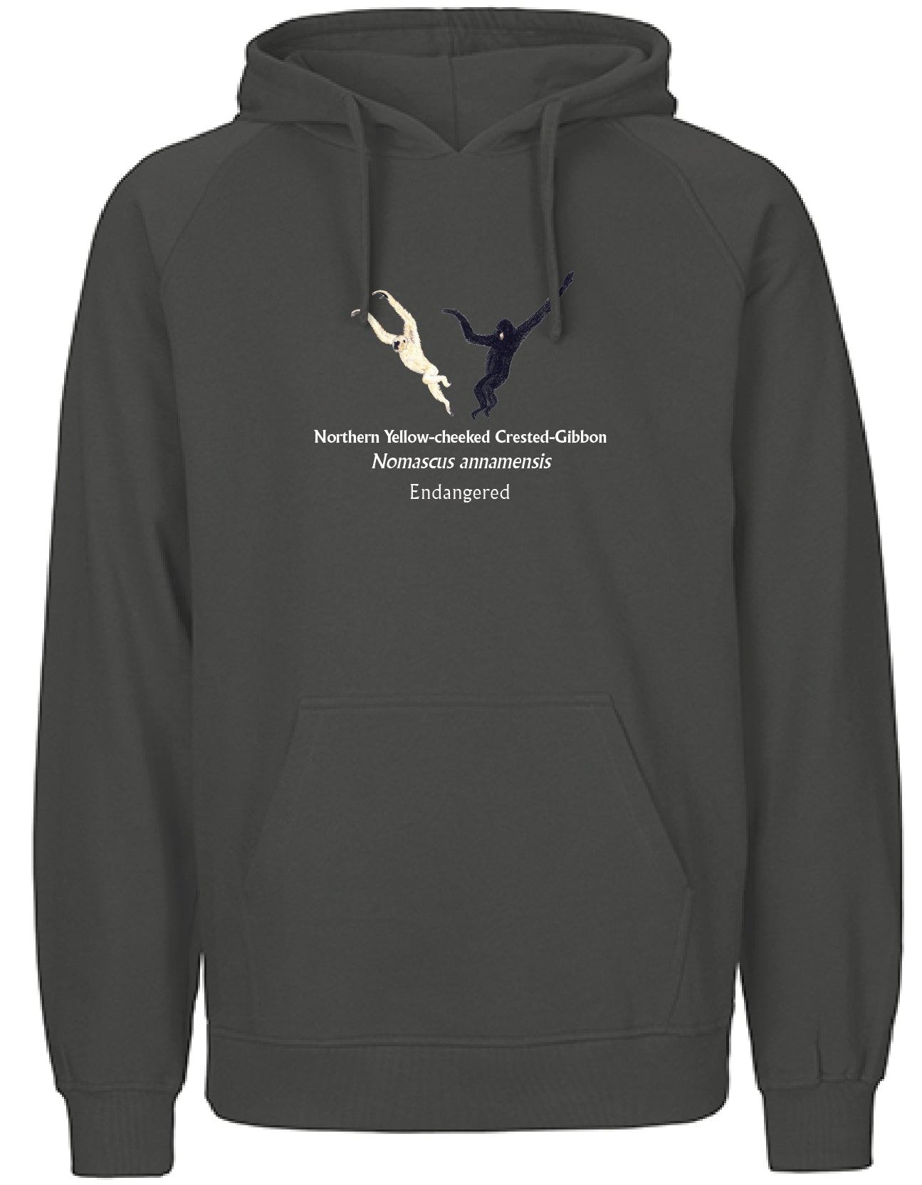 Northern Yellow-cheeked Crested-Gibbon (schwingend) Hoodie