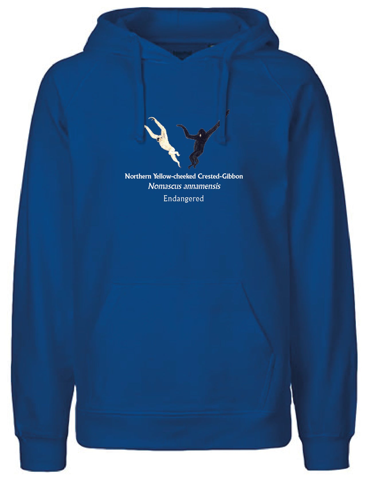 Northern Yellow-cheeked Crested-Gibbon (schwingend) Hoodie