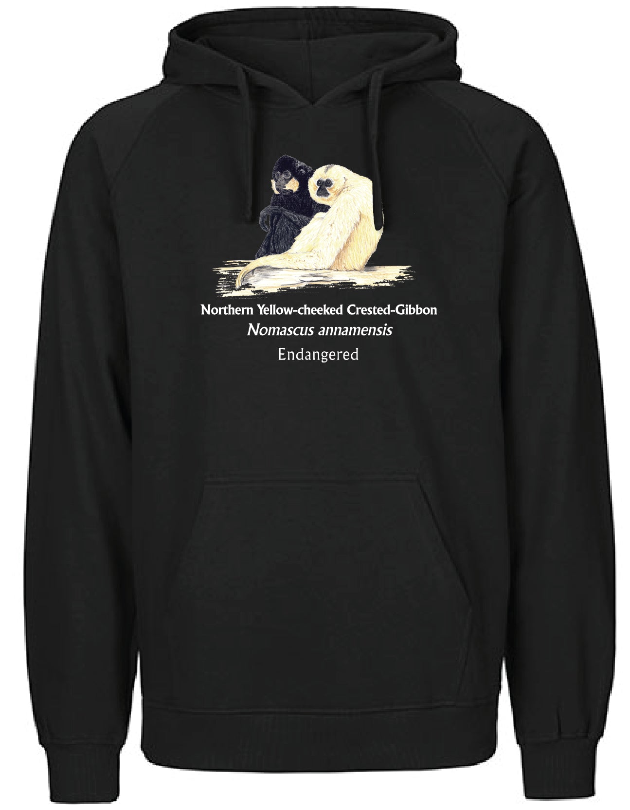 Northern Yellow-cheeked Crested-Gibbon (sitzend) Hoodie