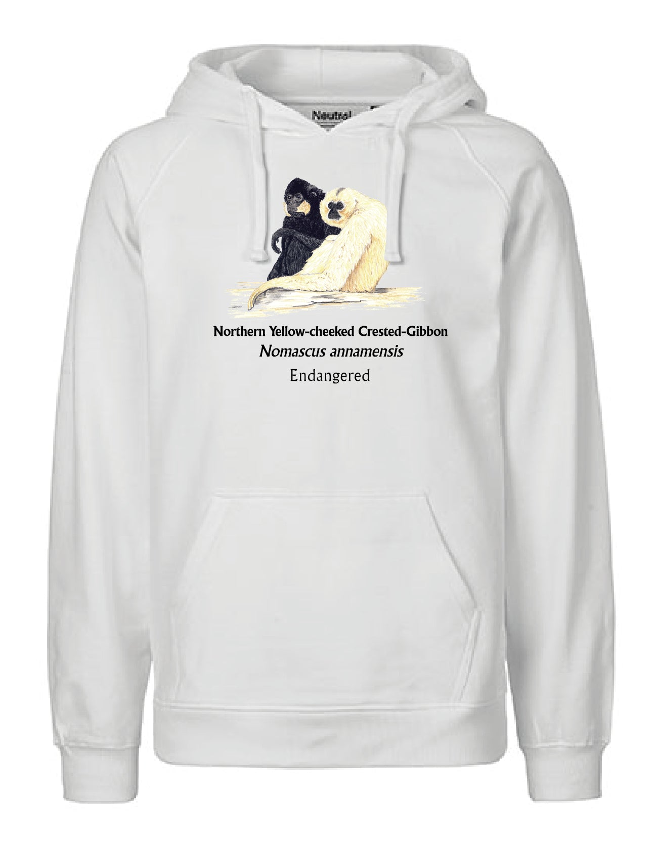 Northern Yellow-cheeked Crested-Gibbon (sitzend) Hoodie