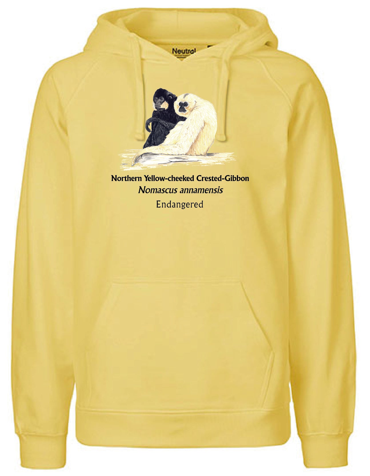 Northern Yellow-cheeked Crested-Gibbon (sitzend) Hoodie