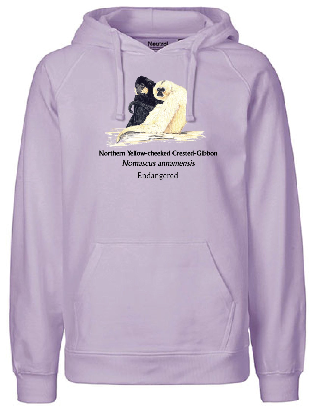 Northern Yellow-cheeked Crested-Gibbon (sitzend) Hoodie