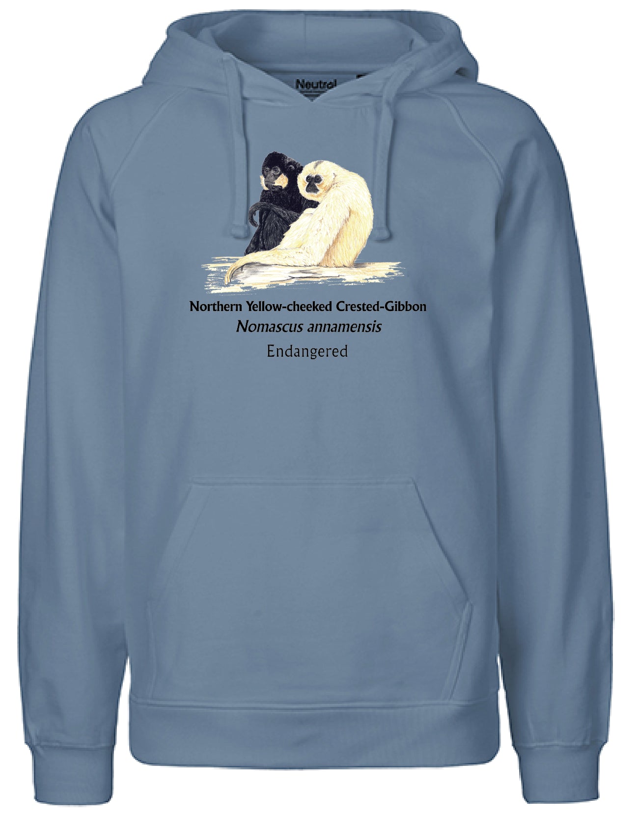 Northern Yellow-cheeked Crested-Gibbon (sitzend) Hoodie
