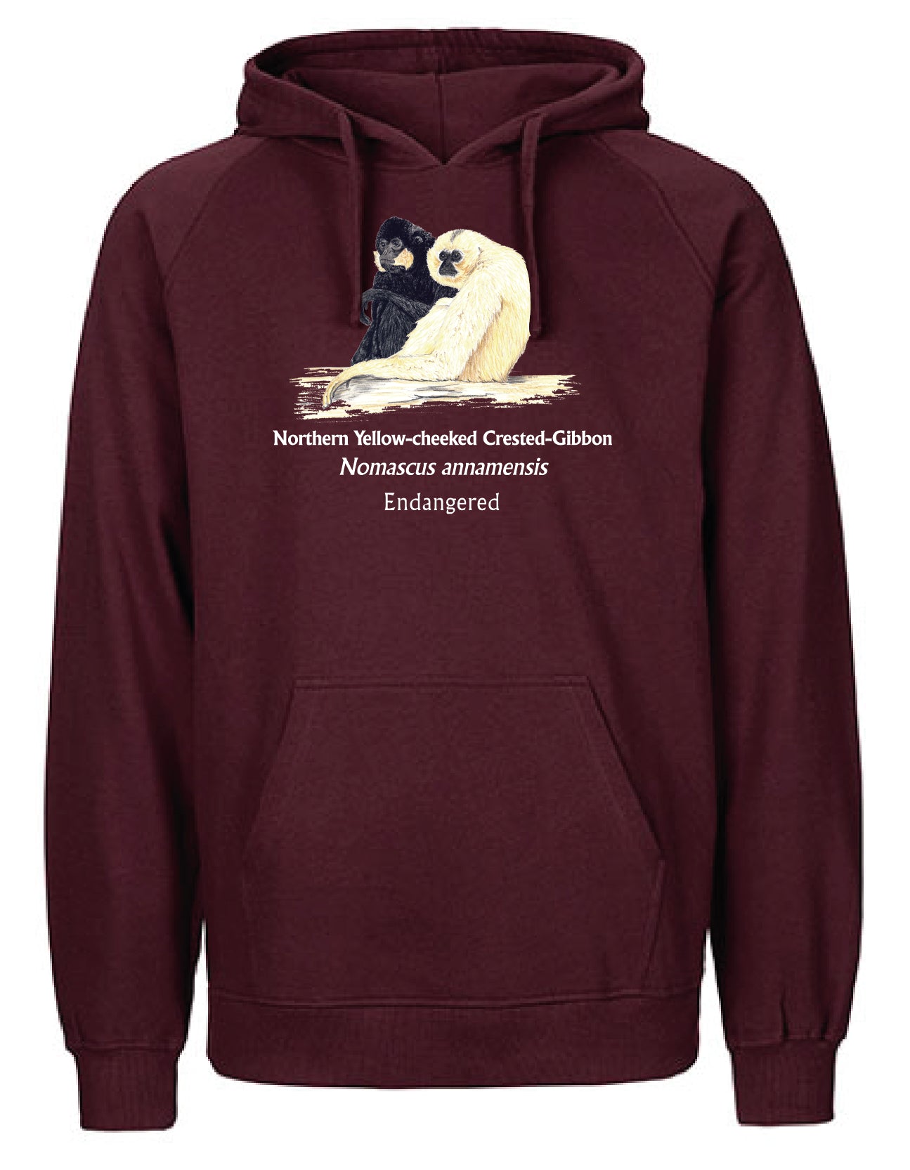 Northern Yellow-cheeked Crested-Gibbon (sitzend) Hoodie