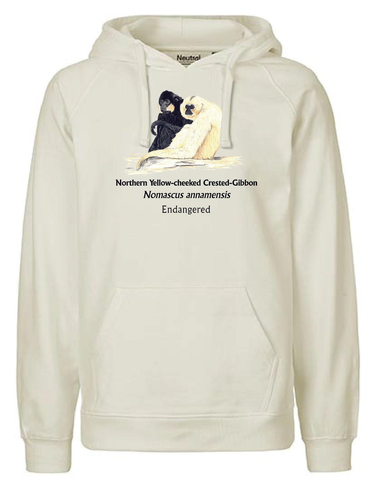 Northern Yellow-cheeked Crested-Gibbon (sitzend) Hoodie