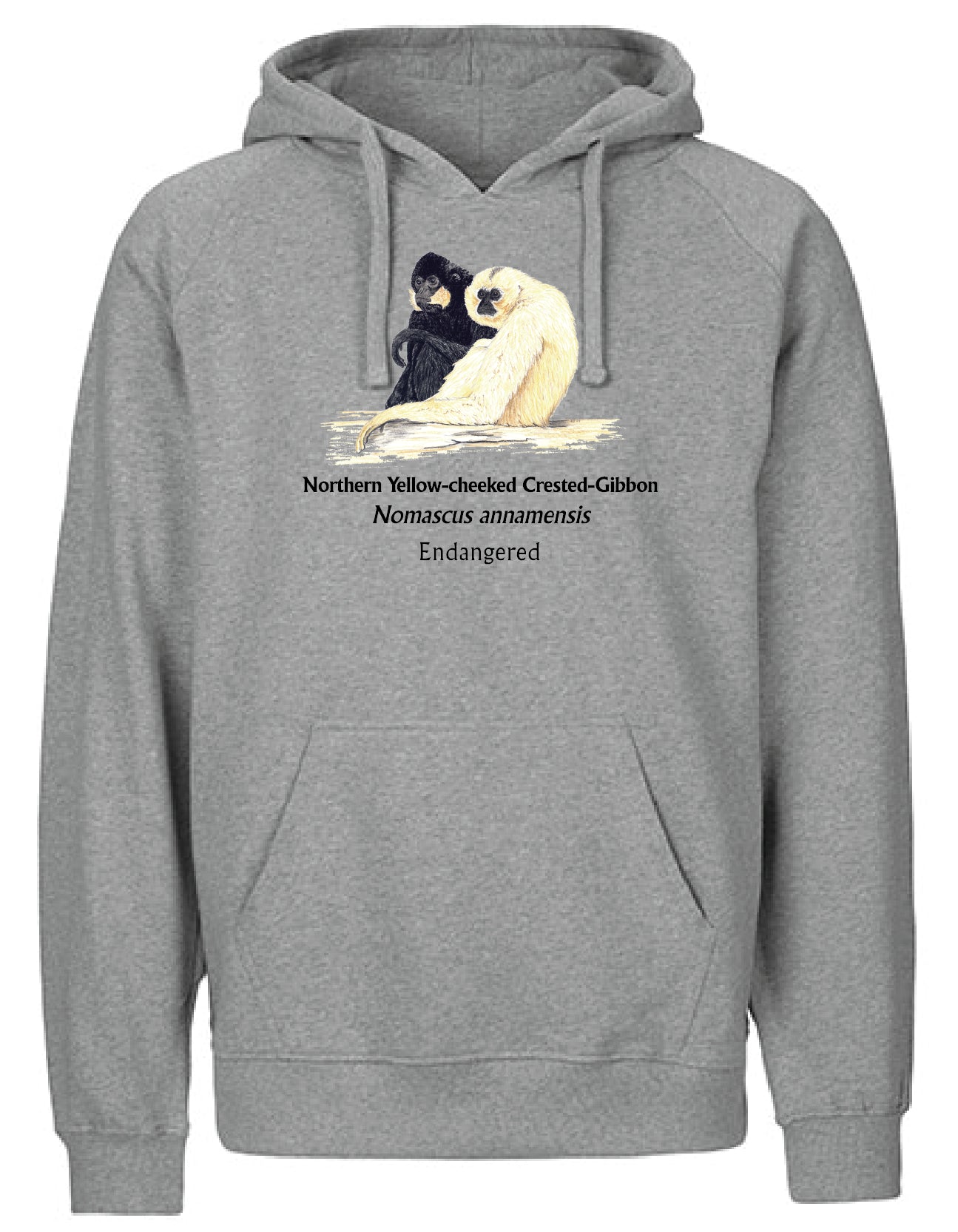 Northern Yellow-cheeked Crested-Gibbon (sitzend) Hoodie