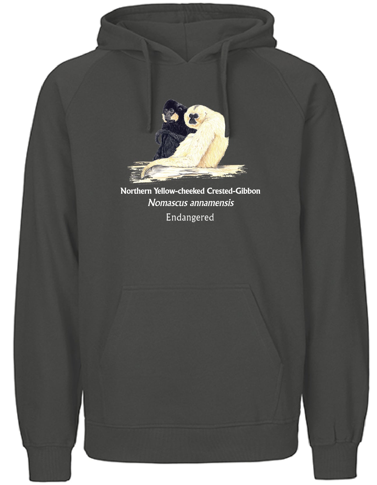 Northern Yellow-cheeked Crested-Gibbon (sitzend) Hoodie