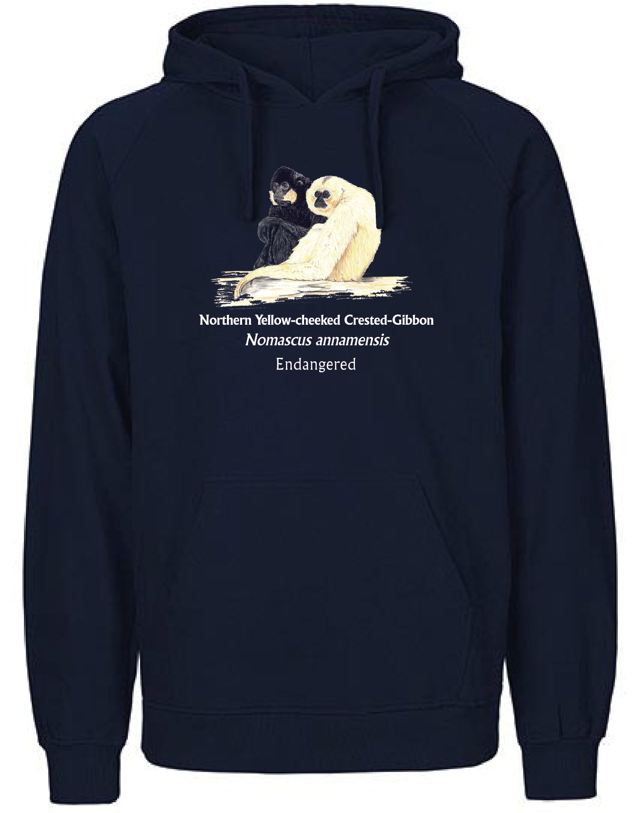 Northern Yellow-cheeked Crested-Gibbon (sitzend) Hoodie
