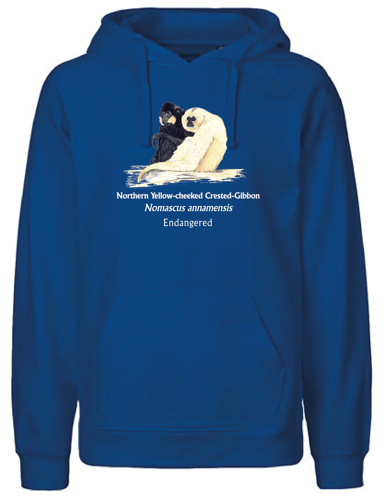 Northern Yellow-cheeked Crested-Gibbon (sitzend) Hoodie
