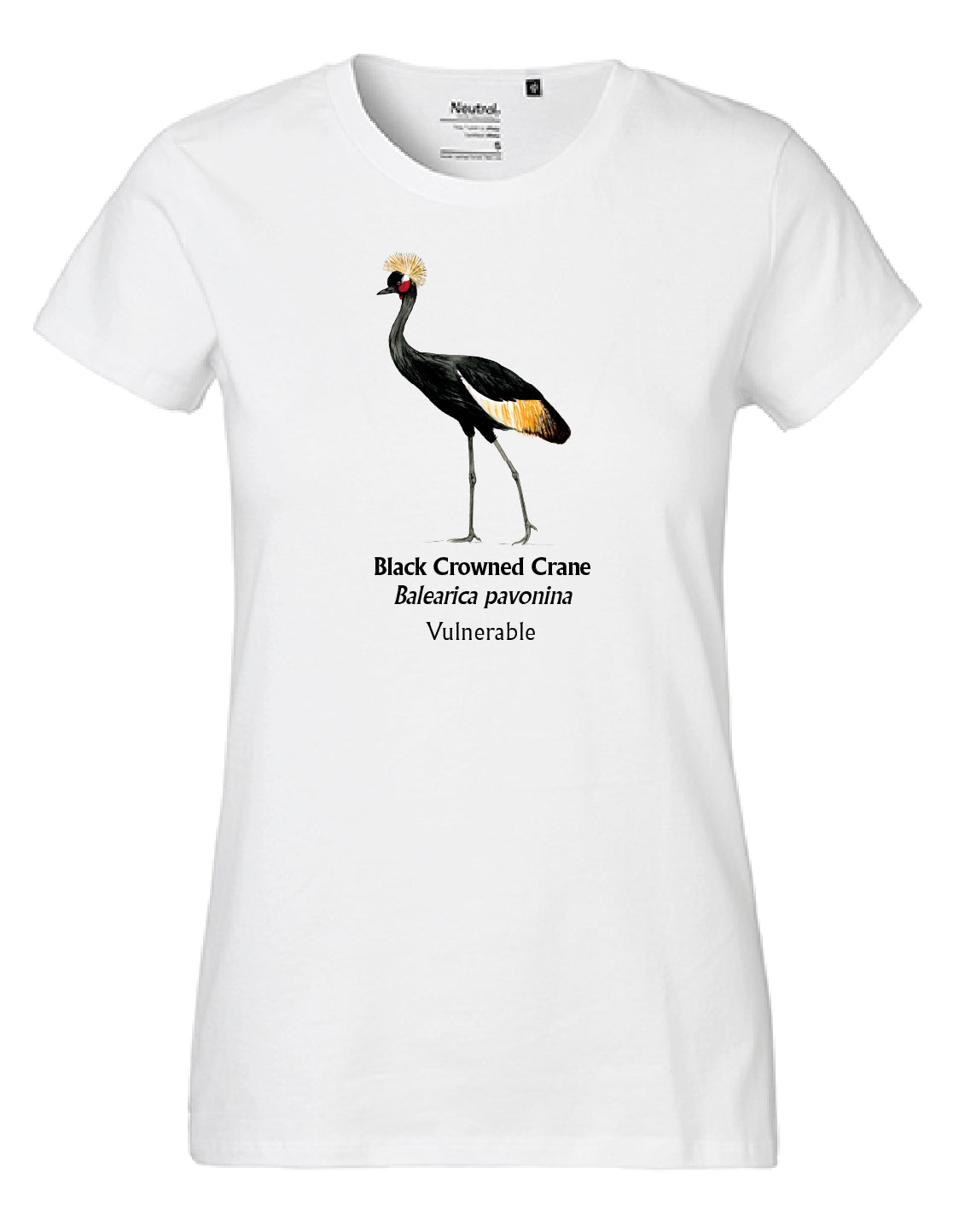 Black Crowned Crane T-Shirt